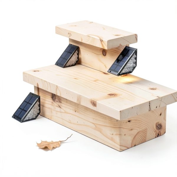 Solar Step Light BKBB PPBB ssl-all-04 Ultra-Thin 15-LED Waterproof-3