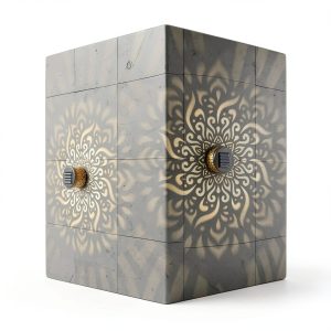 Gardencave Solar Fence Lights 2 Pack Geometric Mandala-0