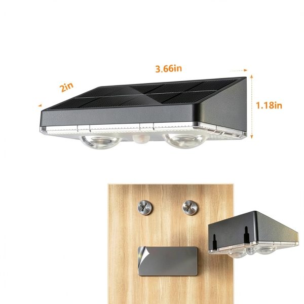 Solar Fence Light NIORSUN Outdoor IP65 Waterproof-5