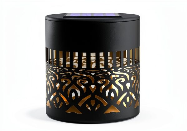 Gardencave Solar Fence Lights 2 Pack Geometric Mandala-6