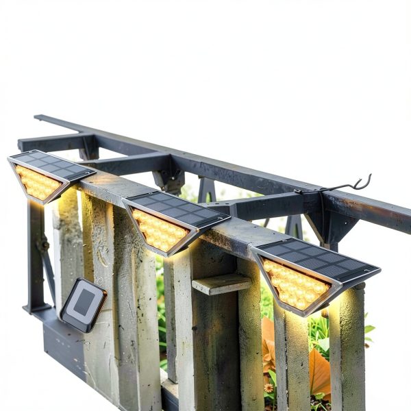 Solar Step Light BKBB PPBB ssl-all-04 Ultra-Thin 15-LED Waterproof-2
