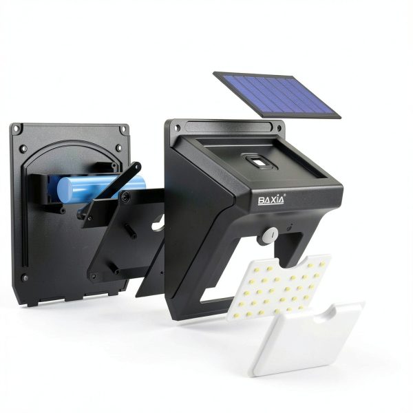 Solar Motion Light BAXIA Outdoor ABS Wall-7