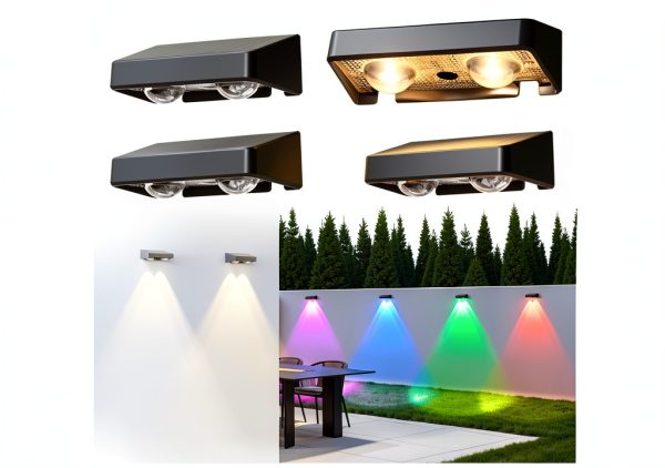 Solar Fence Light ESUNYD Waterproof Step Light-6