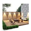 SolarGlow Outdoor Wall Light 4 Pack Black Waterproof RGB LED Touch-2