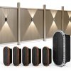 Ellasay Solar Fence Light 12 Pack 3000-6000K Bright LED IP67-0