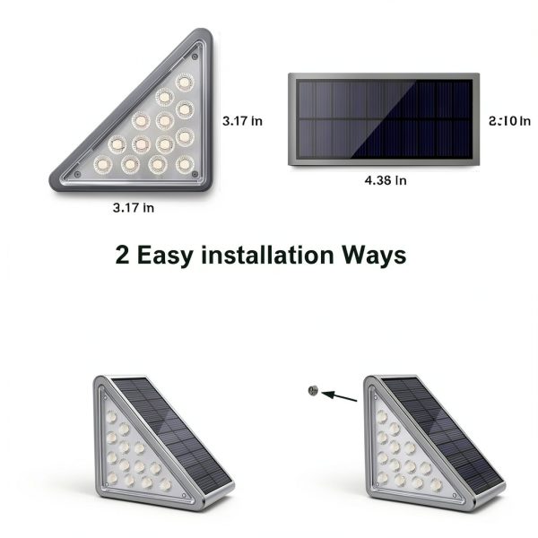 Solar Step Light JEJOT J117-6P Cool and Warm White 6 8 12 Color-8