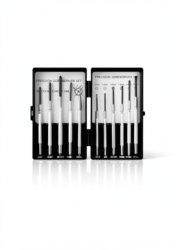 11 Pcs Small Precision Screwdriver Set, Tiny Screwdriver Set, Mini Screw Driver Kit with Slotted and Phillips Heads, Ideal for Watch, Eyeglasses, Toys, Electronics, Computer Repair-5