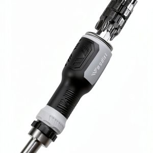 13-in-1 Ratchet Screwdriver Set by Wesdut Cr-V Bits Grip Black-0