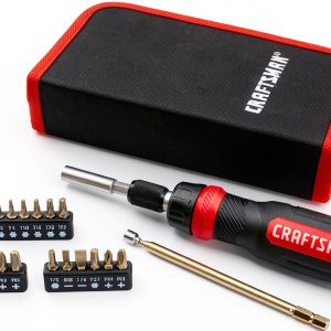 CRAFTSMAN Ratcheting Screwdriver Set CMHT68001 Magnetic Tip Black-0