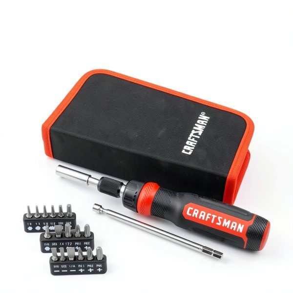 CRAFTSMAN Ratcheting Screwdriver Set CMHT68001 Magnetic Tip Black-2
