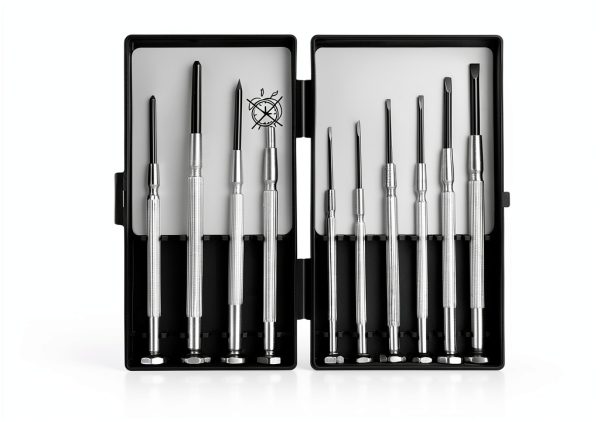 11 Pcs Small Precision Screwdriver Set, Tiny Screwdriver Set, Mini Screw Driver Kit with Slotted and Phillips Heads, Ideal for Watch, Eyeglasses, Toys, Electronics, Computer Repair-0