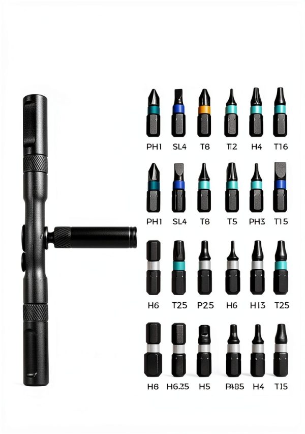 Ratchet Screwdriver Set VMAN 24-in-1 Magnetic S2 Steel Bits for DIY-5