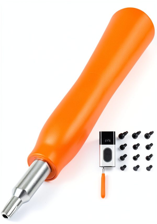 Screwdriver for Doorbell Screwdriver Replacement with WiFi Password Reset and Battery Change, Fits for All Video Doorbell Models (Orange), CTYUKHS-0